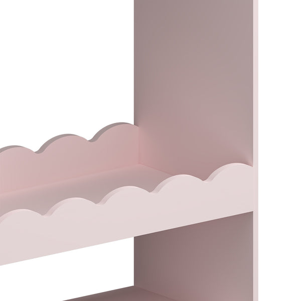 Guardaroba per bambini Vestnes con specchio 115x63x38 cm Cotton Candy [en.casa]