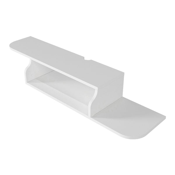 Mobile TV sospeso Kershaby 120x30x19 cm Bianco [en.casa]