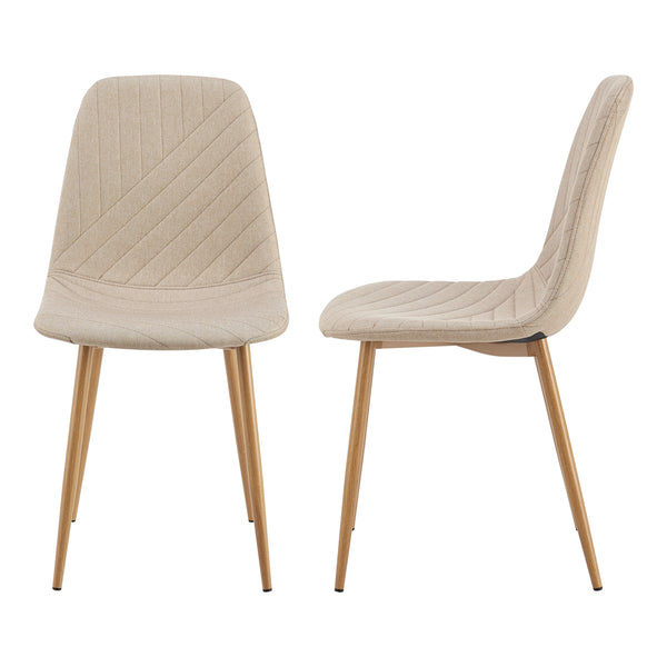 Gruppo da pranzo Lindesberg 5 pz. piano rettangolare Grigio/Marrone chiaro [en.casa]