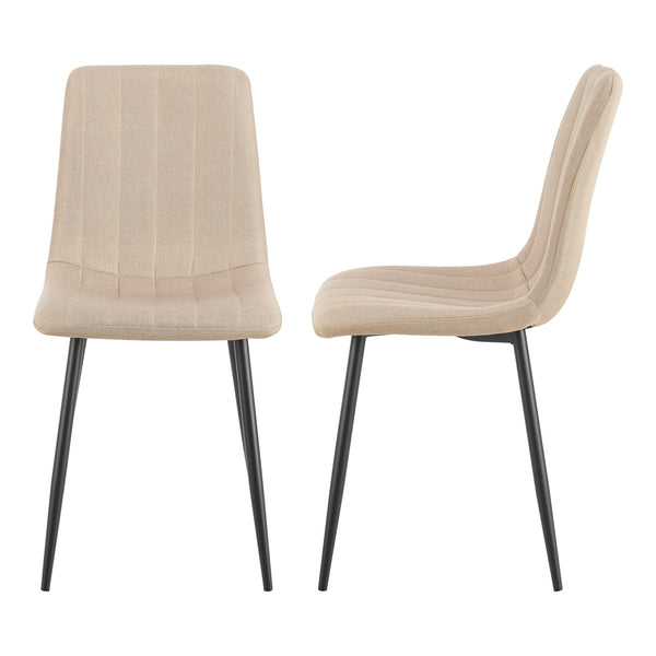 Gruppo da pranzo Fitjar 5 pezzi effetto cemento / Marrone chiaro [en.casa]