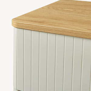 Cassettiera Ferrersp a 3 Cassetti Comò 70 x 60 x 40 cm - Effetto Rovere / Avena Oatmeal [en.casa]
