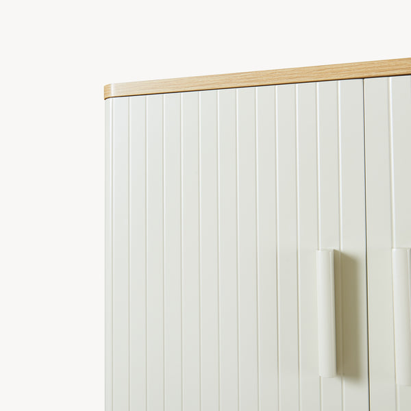 Mobiletto per bagno Ferrersp 160x63x20 cm effetto quercia/color sabbia [en.casa]