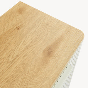 Mobile bagno Ferrersp 80x40x35 cm effetto quercia/colore sabbia [en.casa]