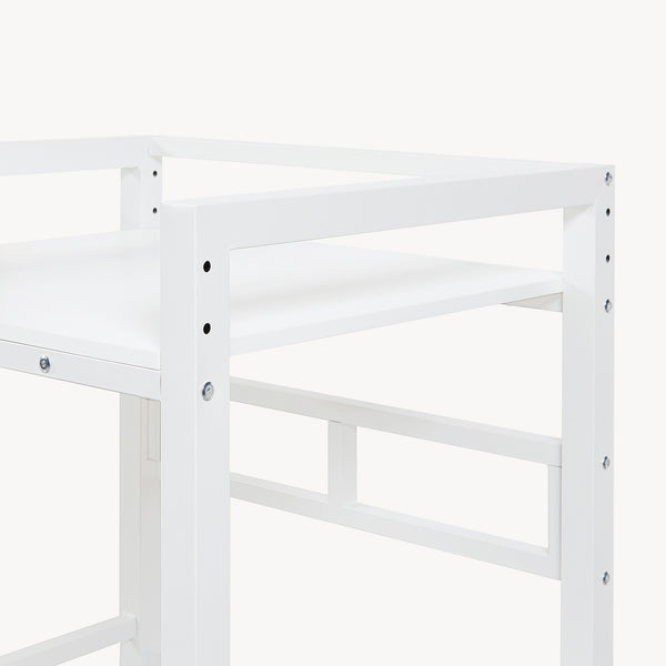 Scaffale Supporto per Incolonnamento Lavatrice Asciugatrice Hökangend in Acciaio 105x73x63 cm - Bianco [en.casa]