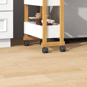 Carrello Varulta 80x41x20 cm Naturale/Bianco [en.casa]