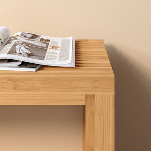 Panca da Scarpe Korjad Seduta in Bambù Naturale 90 x 33 x 43 cm [en.casa]