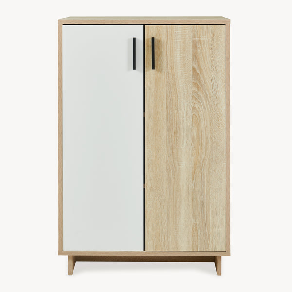 Mobiletto Kenta 90x60x35 cm effetto rovere Sonoma/bianco [en.casa]