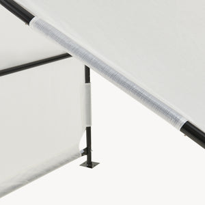 Tenda da Esterno Valevali per Cani Cuccia Impermeabile 122 x 122 x 90 cm - Nero/Bianco [en.casa]