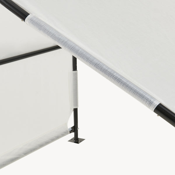 Tenda da Esterno Valevali per Cani Cuccia Impermeabile 122 x 122 x 90 cm - Nero/Bianco [en.casa]