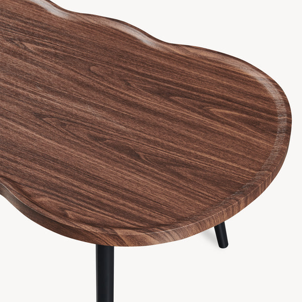 Tavolino da caffè Ken 100 x 60 x 47 cm effetto noce [en.casa]