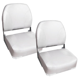 Set di 2 Sedili Ribaltabili per Imbarcazioni - Rivestimento in Similpelle pro.tec