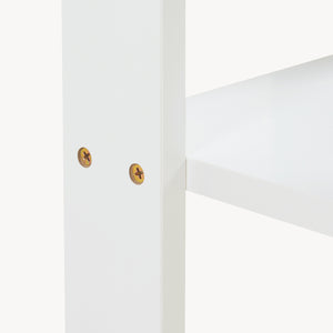 Tavolino Thyholm 55x30x30 cm Bianco [en.casa]