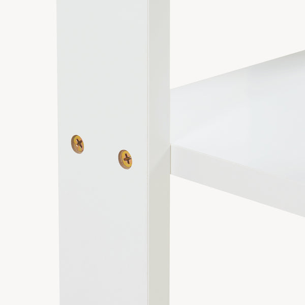 Tavolino Thyholm 55x30x30 cm Bianco [en.casa]