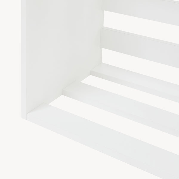 Tavolino Rønde 43x64x33 cm Bianco [en.casa]