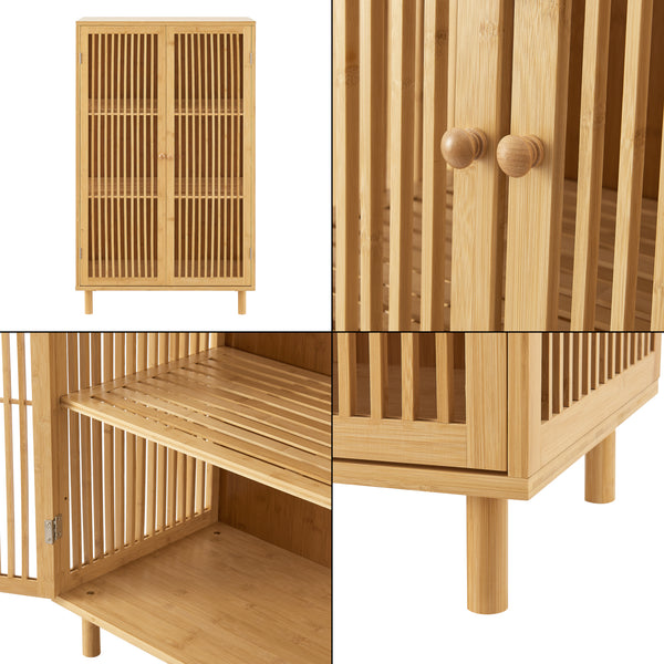 Mobiletto Grong in bambù [en.casa]