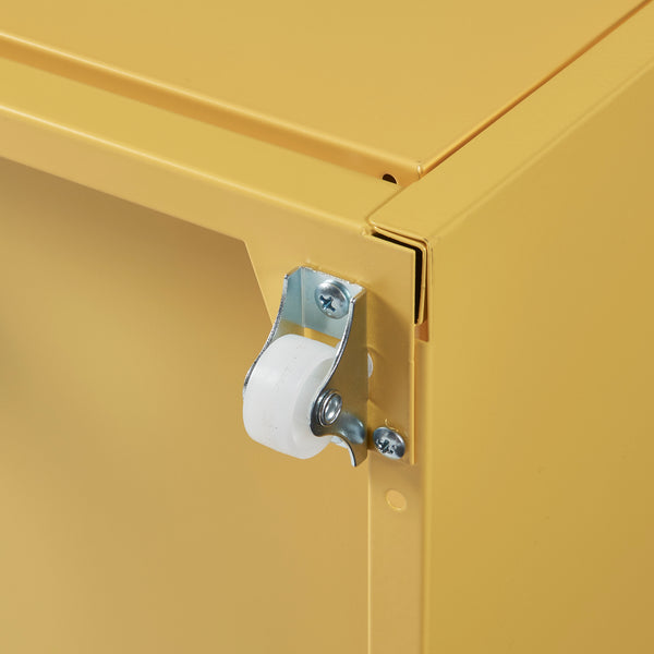 Cassettiera Kökar in Acciaio Mobile Archivio con 5 Cassetti e Rotelle - Vari Colori [en.casa] 