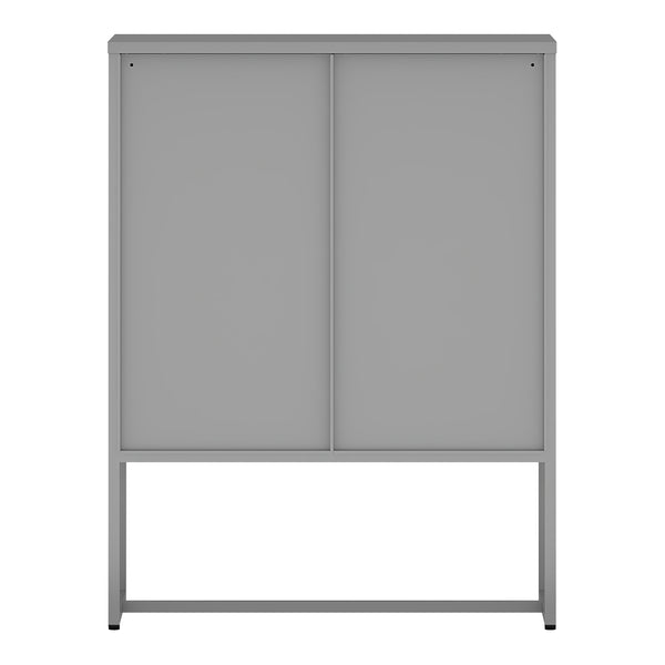 Armadio da ufficio Sund con 3 cassetti 105x80x40 cm Grigio [en.casa]