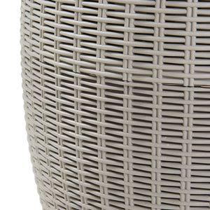 Sgabello con frigo Avetrana 44xØ40 cm Marrone chiaro [casa.pro]