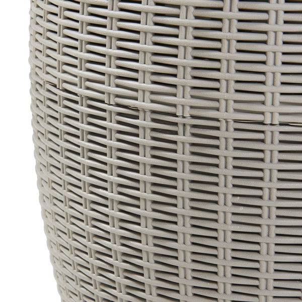 Sgabello con frigo Avetrana 44xØ40 cm Marrone chiaro [casa.pro]