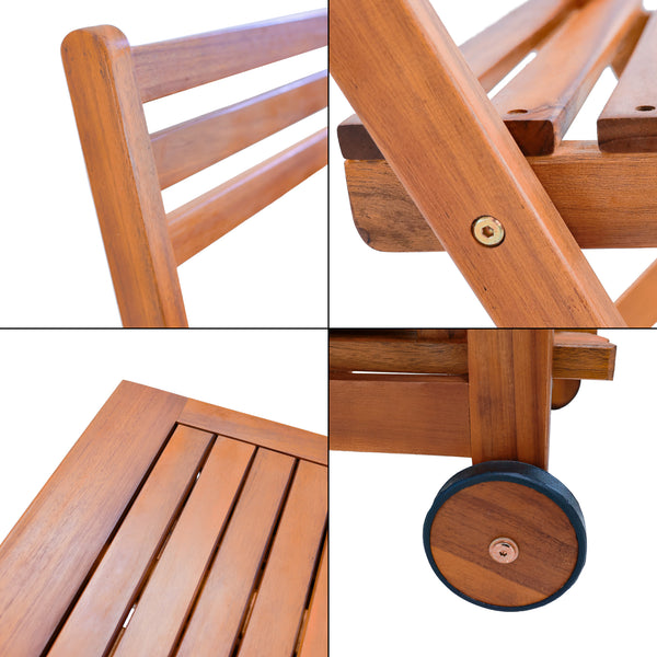 Set da Pranzo per Esterno Acerenza in Legno di Acacia Certificato FSC® [en.casa] 