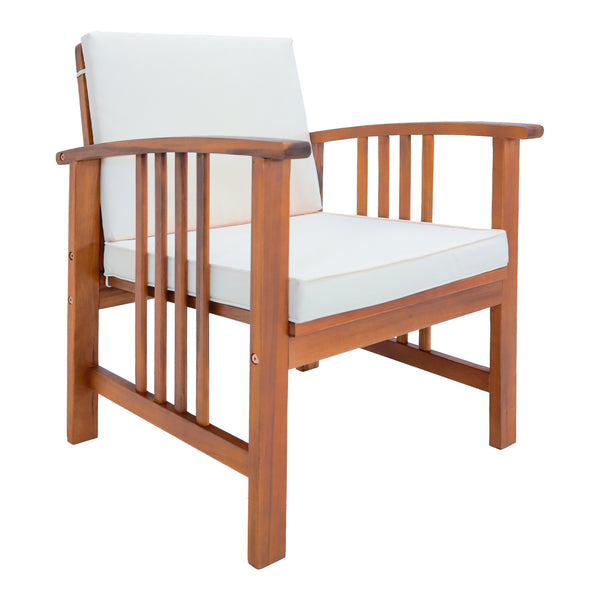 Set di mobili da giardino Brissogne 4 pz. Legno di acacia certificato FSC® [en.casa]