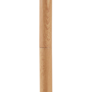 Lampada da terra Banchory Metallo 163 cm Effetto legno/Bianco [lux.pro]