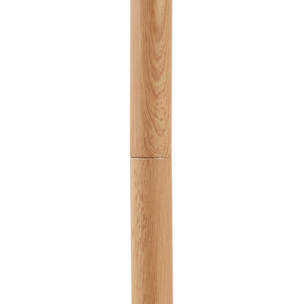 Lampada da terra Banchory Metallo 163 cm Effetto legno/Bianco [lux.pro]