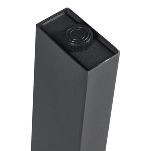 Struttura del tavolo set da 2 Kraftisried 72x70cm Nero [en.casa]