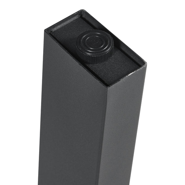 Struttura del tavolo set da 2 Kraftisried 72x70cm Nero [en.casa]