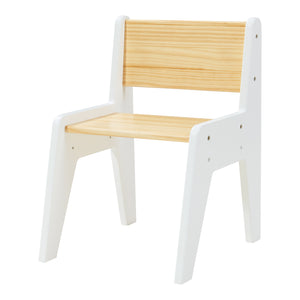 Scrivania per bambini con sedia Skinnskatteberg legno/bianco [en.casa]