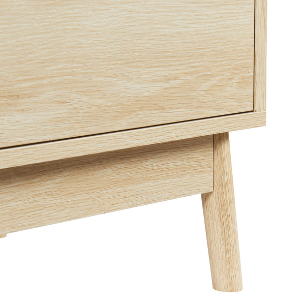 Comò Landskrona 80x80x40 cm con 3 cassetti effetto quercia [en.casa]