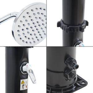 Doccia solare Frerievn con doccia per i piedi 215 cm 18L  [casa.pro]