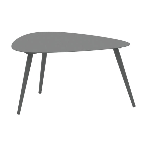 Set di 2 Tavoli Bassi Aymavilles con Piani Triangolari Curvi - Grigio Antracite casa.pro