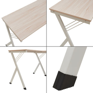 Scrivania Tarielarg con supporto per PC a forma di L 158x120x75 cm effetto quercia [en.casa]