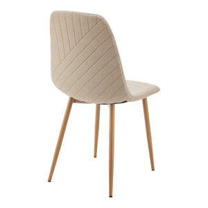 Gruppo da pranzo Lindesberg 5 pz. piano rettangolare Grigio/Marrone chiaro [en.casa]