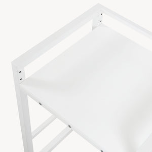 Scaffale Supporto per Incolonnamento Lavatrice Asciugatrice Hökangend in Acciaio 105x73x63 cm - Bianco [en.casa]