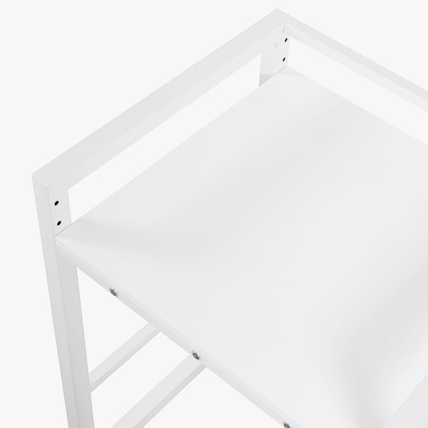 Scaffale Supporto per Incolonnamento Lavatrice Asciugatrice Hökangend in Acciaio 105x73x63 cm - Bianco [en.casa]