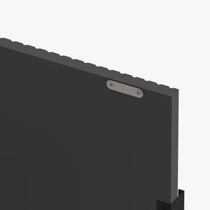 Mobile Porta TV Trömi a 2 Ante e Vani Aperti 150 x 40 x 43 cm - Effetto Rovere/Grigio [en.casa]