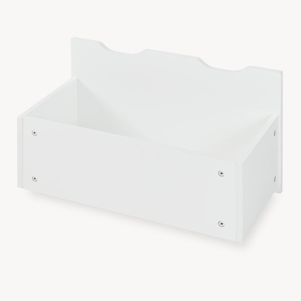 Libreria a Scaletta Sirlstalo per Cameretta Scaffale con 3 Scomparti e Cassetto a Rotelle 70 x 63 x 30 cm - Bianco [en.casa] 