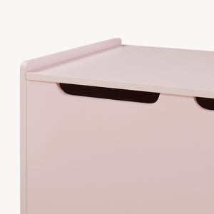 Baule per Giocattoli Virer Cassapanca per Cameretta 60 x 40 x 45 cm - Rosa [en.casa]
