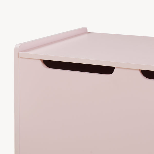 Baule per Giocattoli Virer Cassapanca per Cameretta 60 x 40 x 45 cm - Rosa [en.casa]