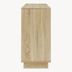 Credenza Kenta 100x35x72 cm effetto quercia Sonoma/bianco [en.casa]