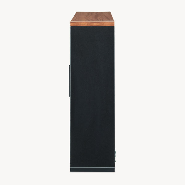 Mobiletto da Parete Trond con 2 Ante a Specchio Armadietto Pensile da Bagno 50 x 60 x 15 cm - Nero/Effetto Noce [en.casa]


