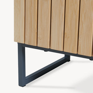 Colonna Svanes 170x30x30 cm Grigio scuro/Naturale [en.casa]