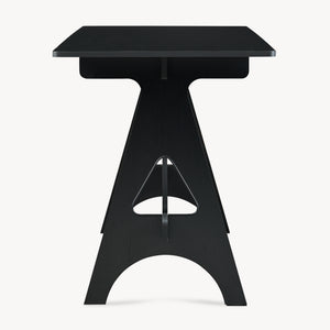 Scrivania Bostenenna con Struttura Geometrica 120 x 60 x 75 cm - Nero Effetto Legno [en.casa] 