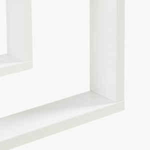 Tavolino Thyholm 55x30x30 cm Bianco [en.casa]