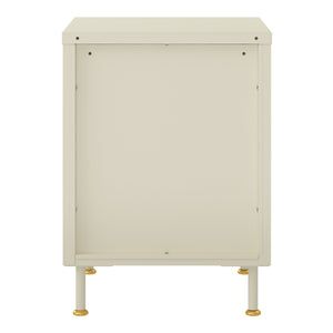 Mobiletto Lindau 56x40x40 cm Bianco crema [en.casa]