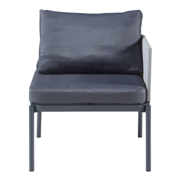 Set di mobili da giardino Accettura 3 pz. Alluminio Grigio [casa.pro]