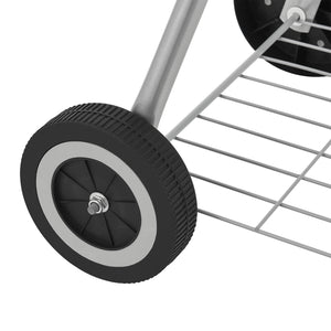 Griglia rotonda Apricena 80x49x47cm Nero [casa.pro]