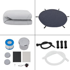 Vasca idromassaggio gonfiabile Carbone 165x70 cm [pro.tec]